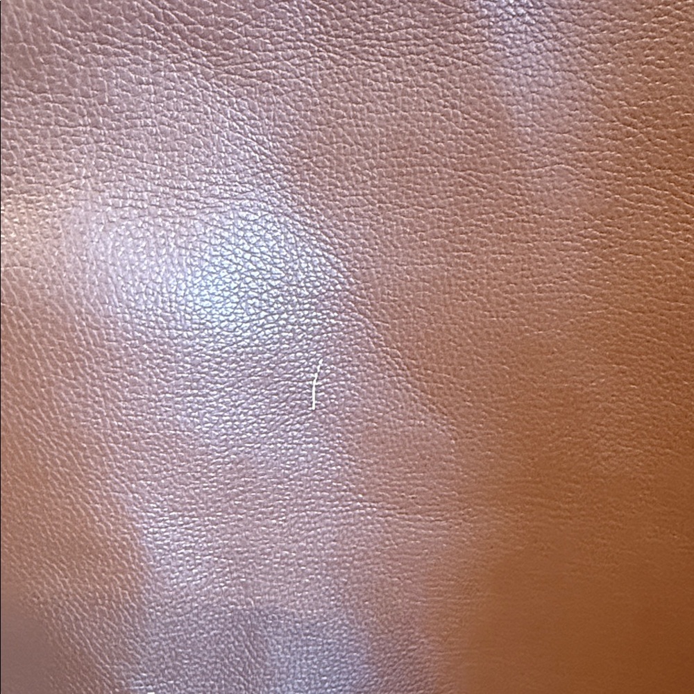 Eloquii Faux Leather Tan Flounce Skirt Sz 20 - Picture 5 of 5